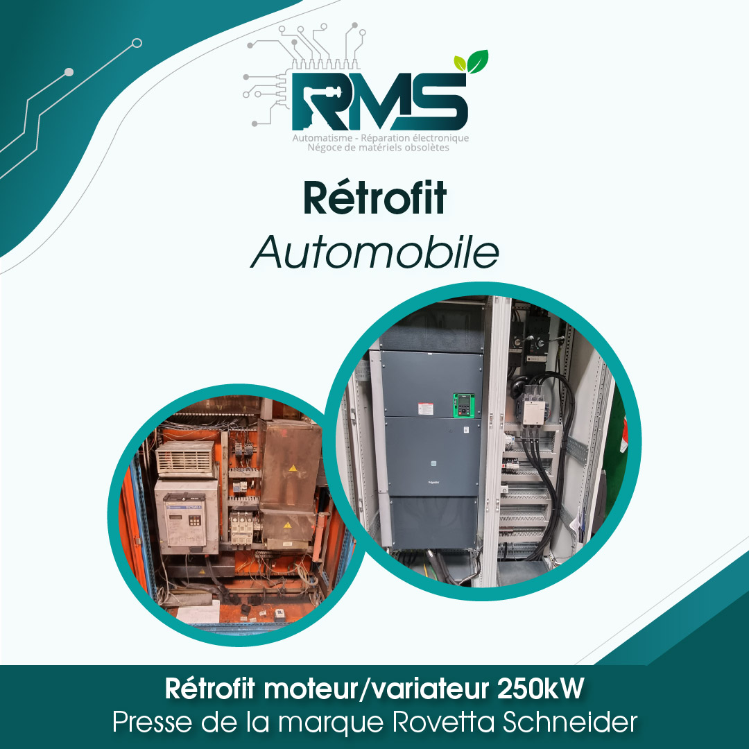 Rétrofit moteur/variateur 250kW